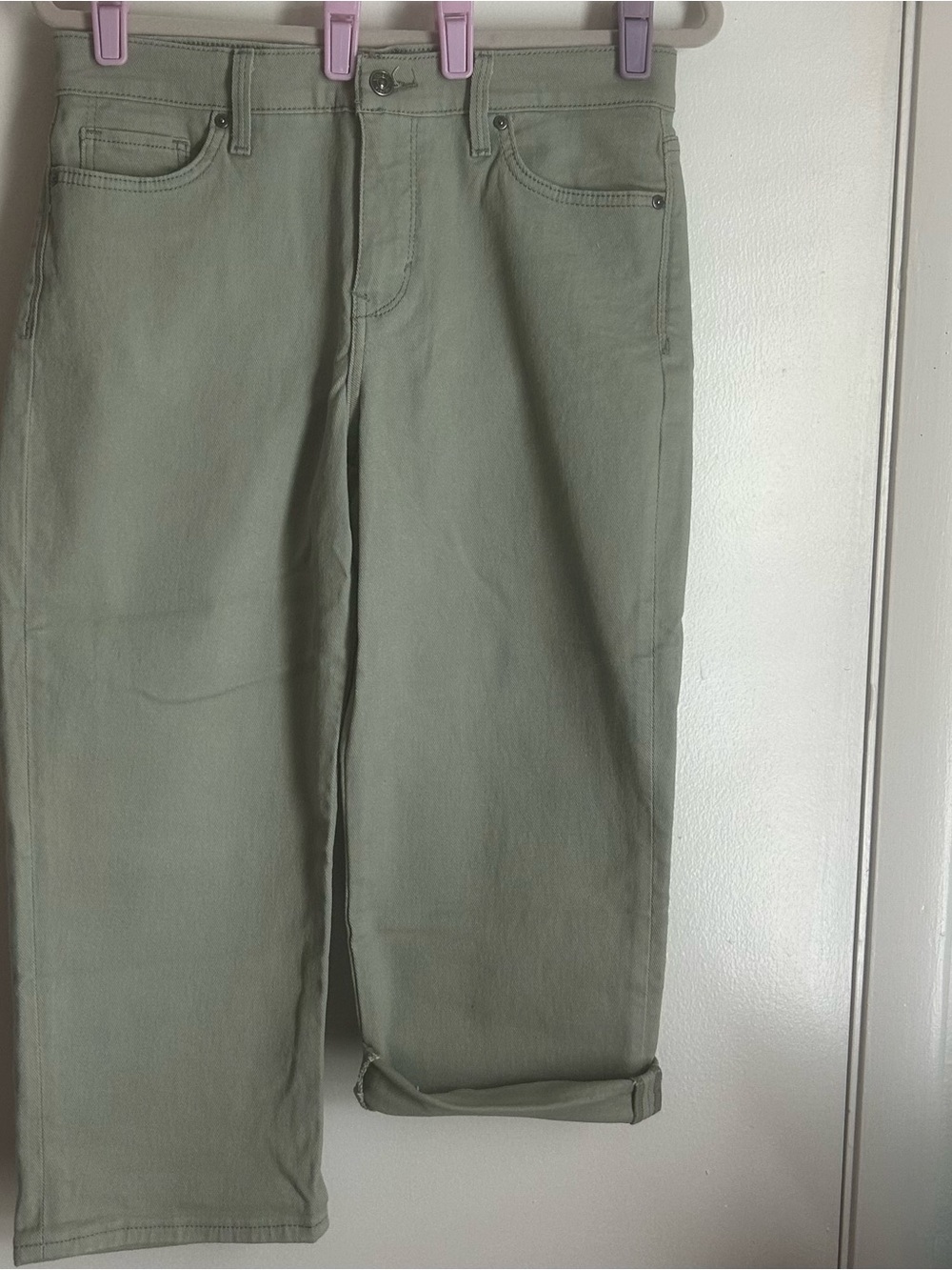 Gloria Vanderbilt Sage Green Jeans Size 8. Never worn. Without tags
